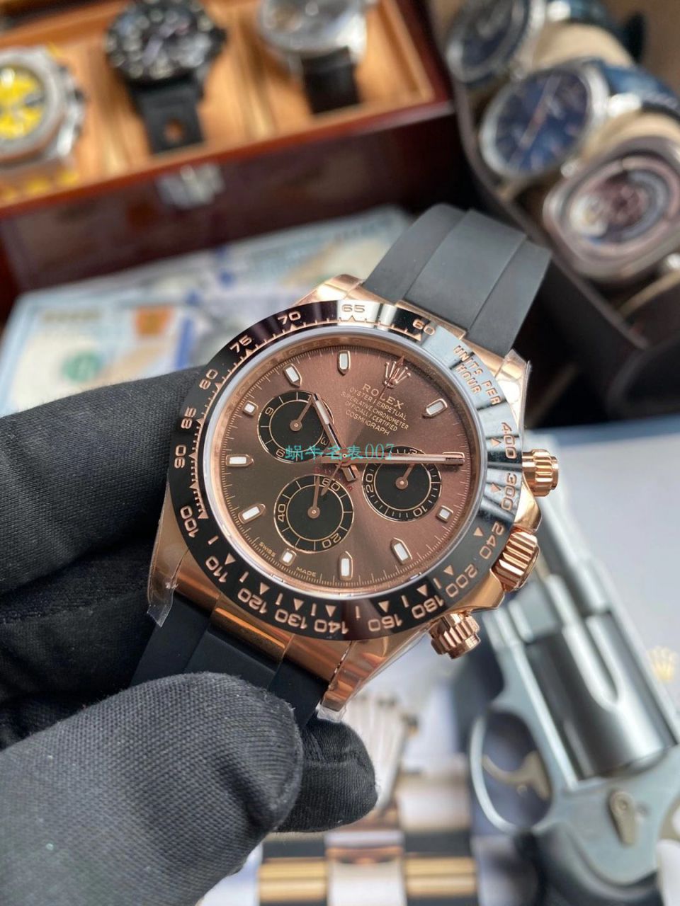 【视频评测NOOB厂劳力士复刻高仿手表】N厂全新2019年最新款～迪通拿咖啡猫超级4130自动机械机芯 / R373