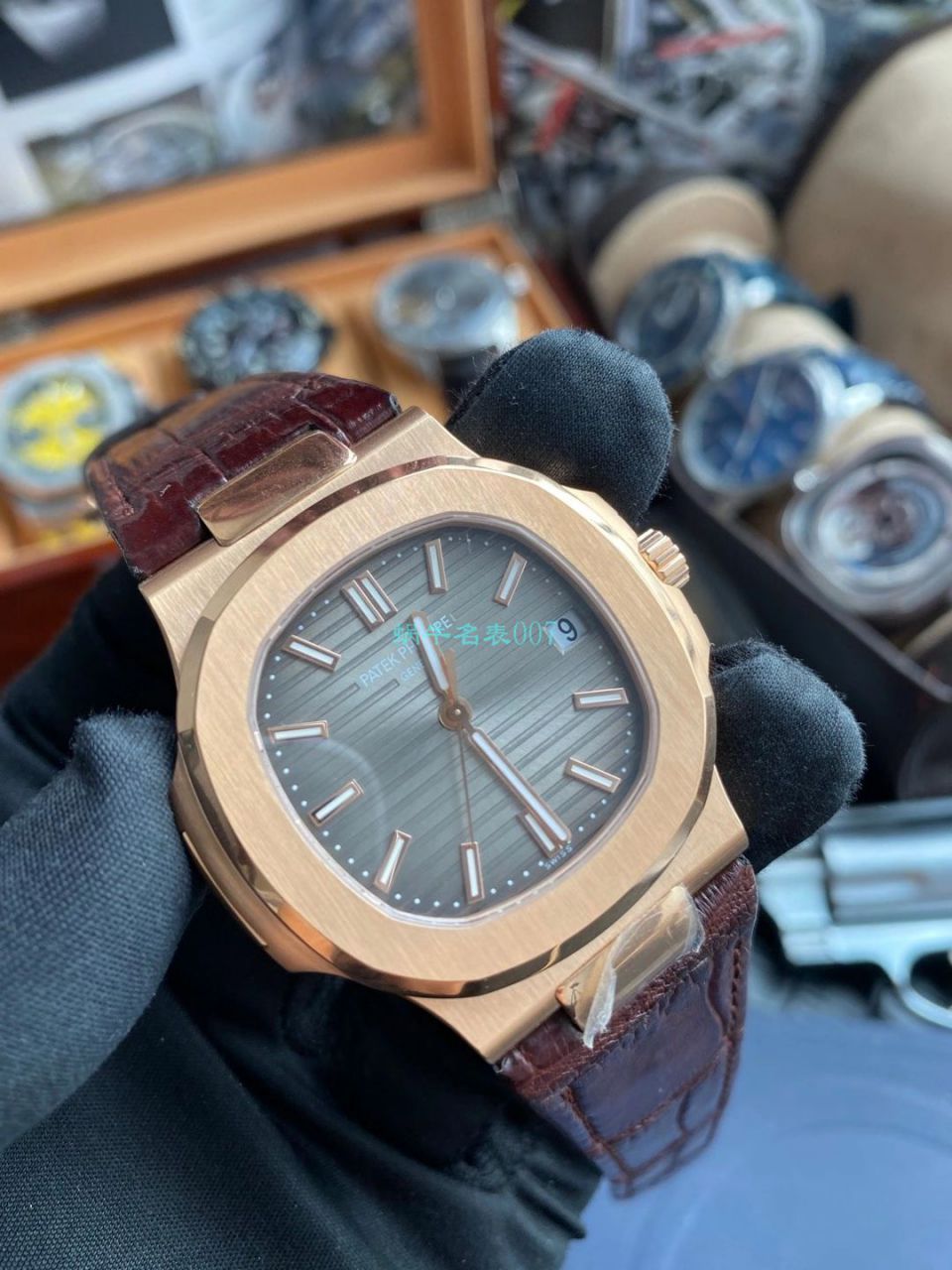 PPF厂百达翡丽鹦鹉螺V4版超A高仿手表5711R 玫瑰金腕表 / BD336