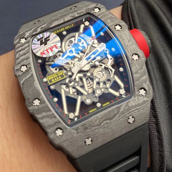 【视频评测】ZF厂1比1复刻高仿理查德米勒Richard Mille V3版本RM 35-02手表