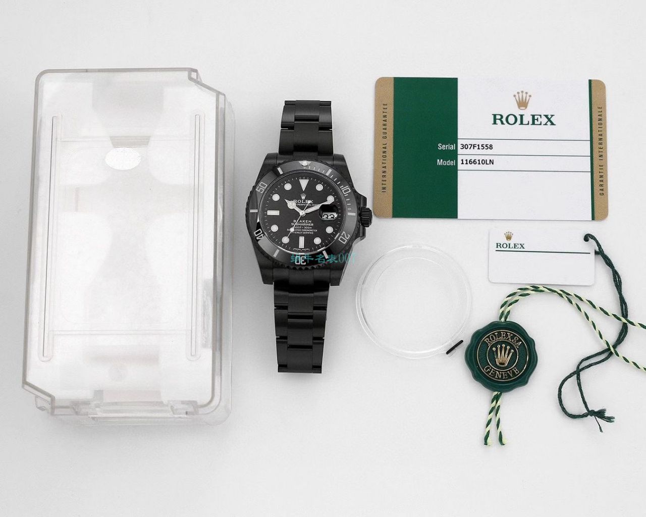 V6厂魔改装劳力士黑水鬼暗夜黑特别版复刻高仿BLAKEN 116610LN SUBMARINER DATE手表 / R672