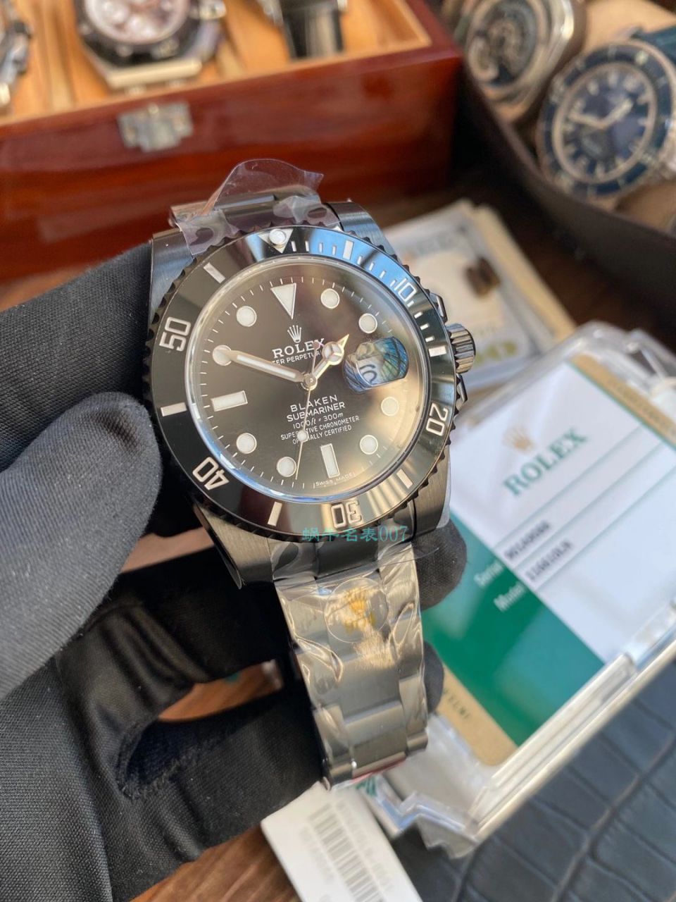 V6厂魔改装劳力士黑水鬼暗夜黑特别版复刻高仿BLAKEN 116610LN SUBMARINER DATE手表 / R672
