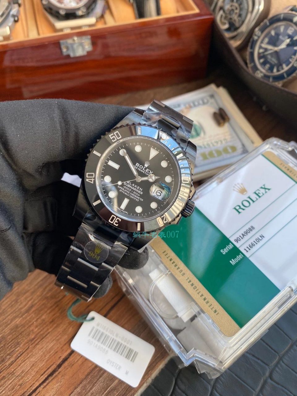 V6厂魔改装劳力士黑水鬼暗夜黑特别版复刻高仿BLAKEN 116610LN SUBMARINER DATE手表 / R672