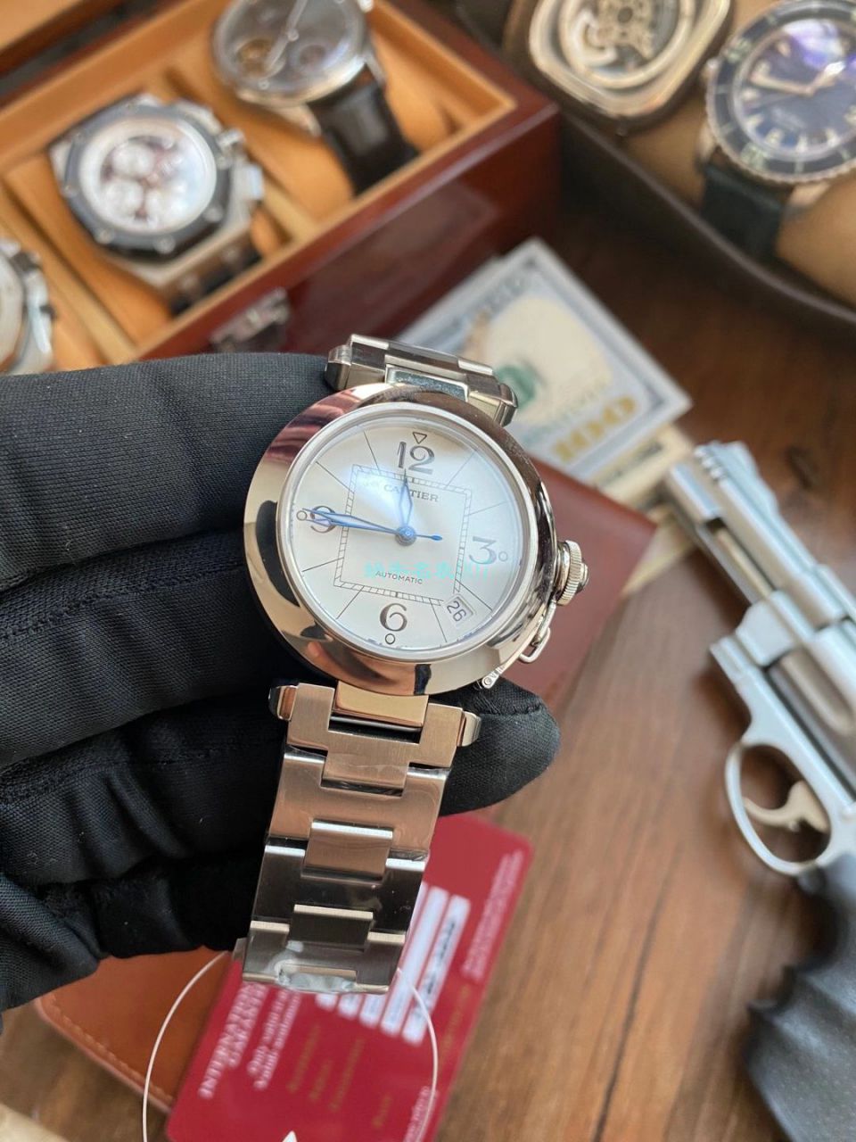 【高品质的复刻高仿手表】V9厂卡地亚帕莎女表W31074M7，W31075M7，WSPA0013腕表 / K319