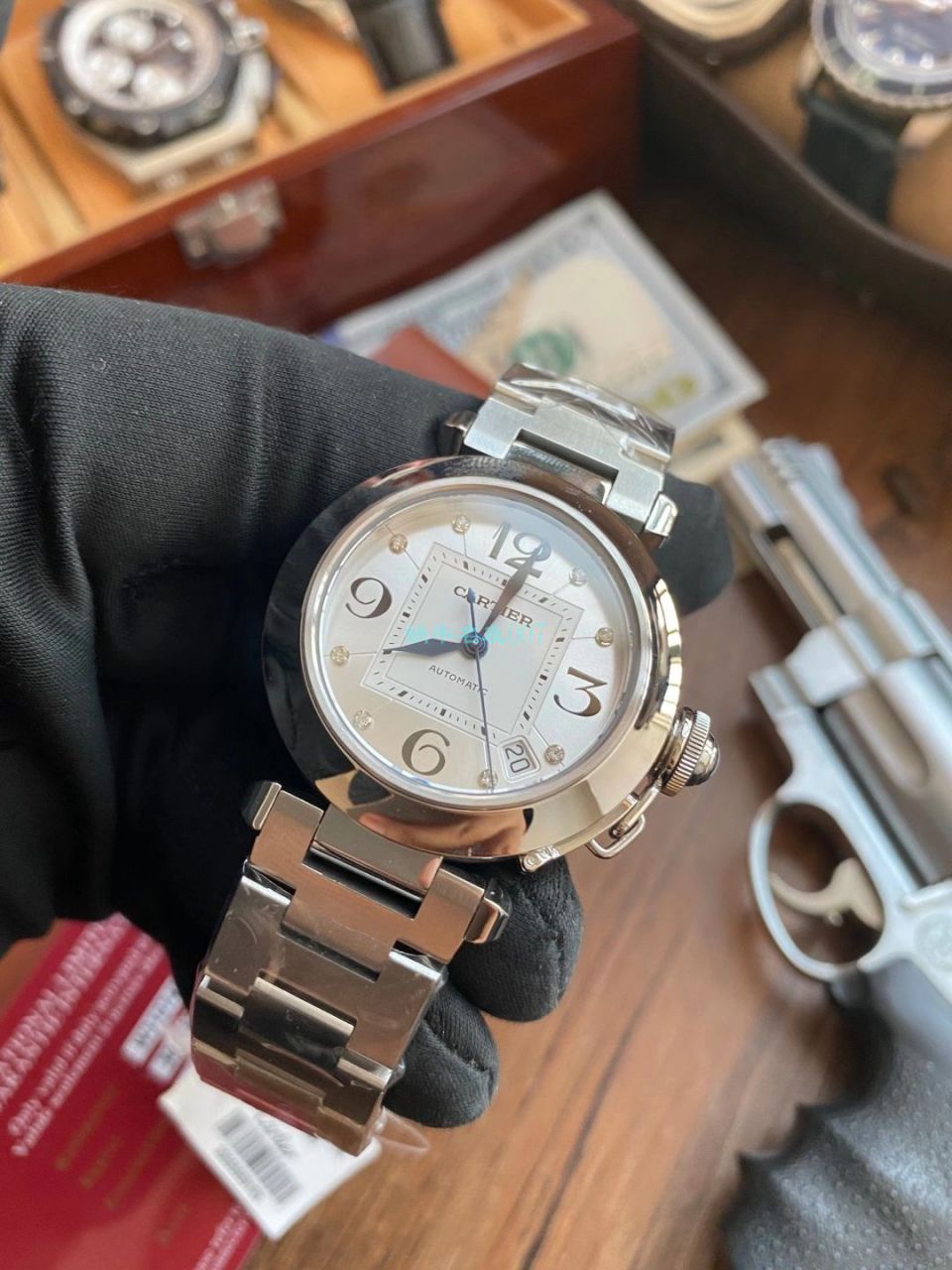 【高品质的复刻高仿手表】V9厂卡地亚帕莎女表W31074M7，W31075M7，WSPA0013腕表 / K319