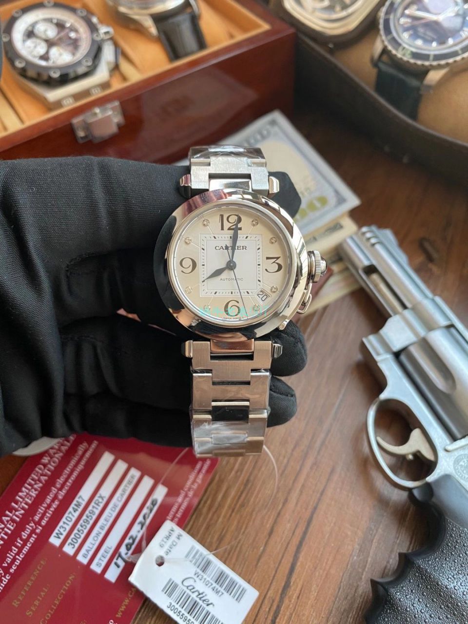 【高品质的复刻高仿手表】V9厂卡地亚帕莎女表W31074M7，W31075M7，WSPA0013腕表 / K319