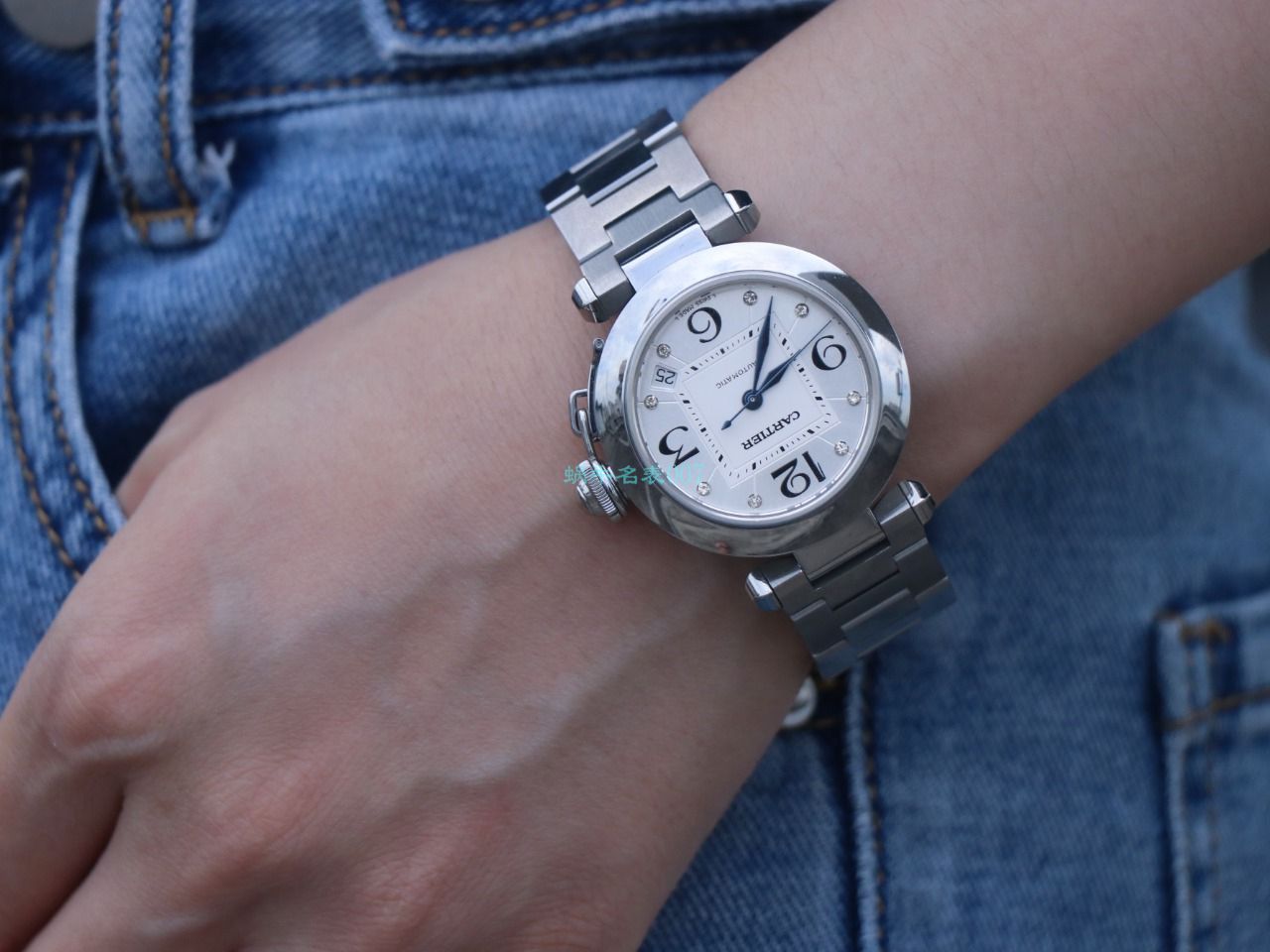 【高品质的复刻高仿手表】V9厂卡地亚帕莎女表W31074M7，W31075M7，WSPA0013腕表 / K319