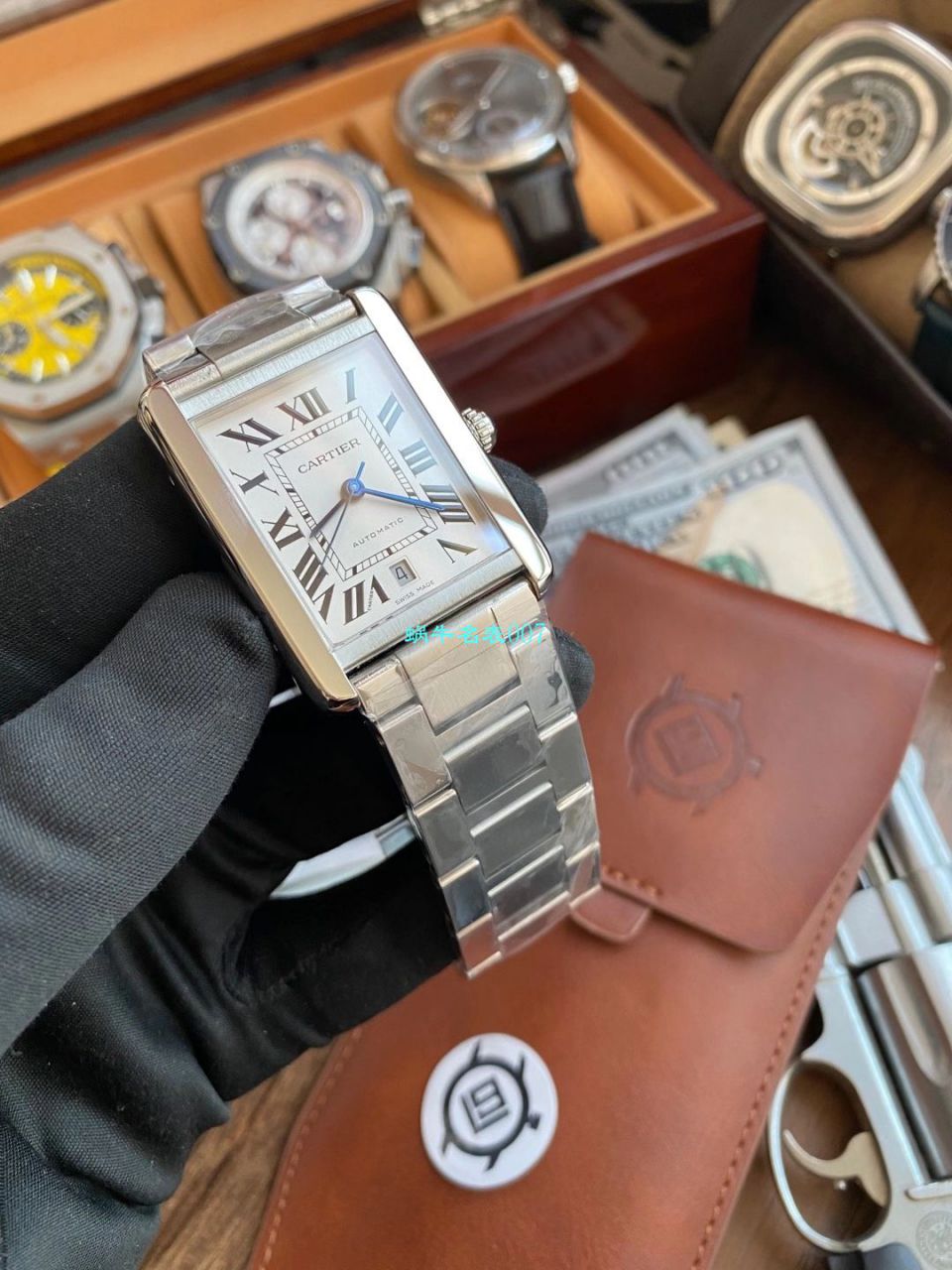 V9厂卡地亚坦克系列1比1复刻高仿手表W5200026（超大号）腕表 / K313