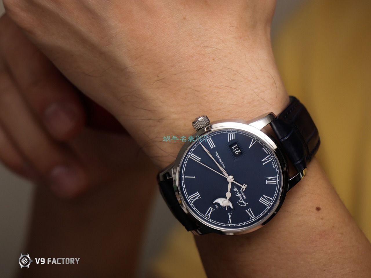 【视频最大的高仿手表网站】V9厂格拉苏蒂原创议员月相100-04-05-12-30腕表 / GLA069