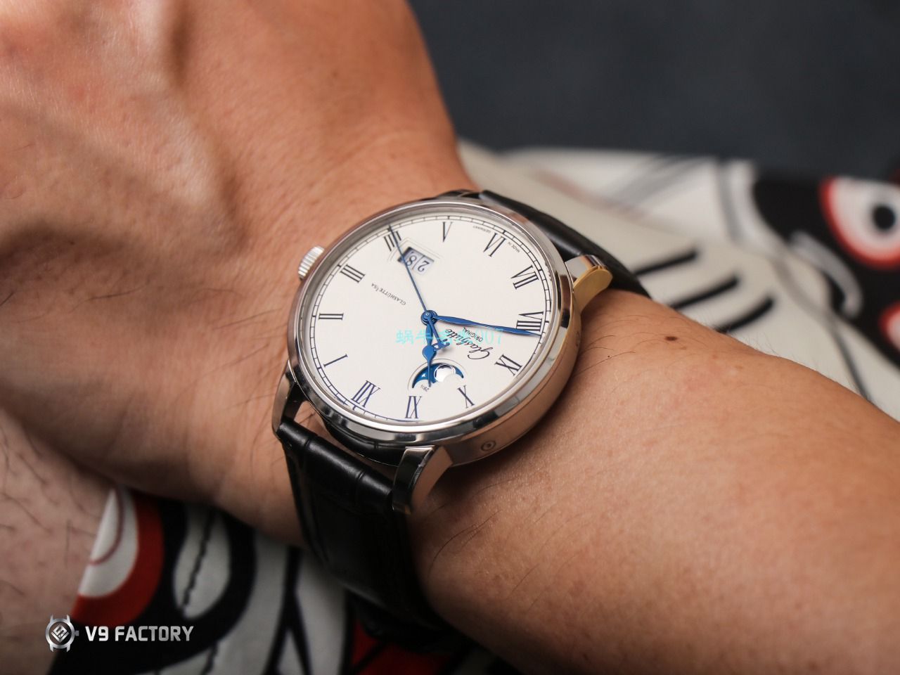 【视频最大的高仿手表网站】V9厂格拉苏蒂原创议员月相100-04-05-12-30腕表 / GLA069