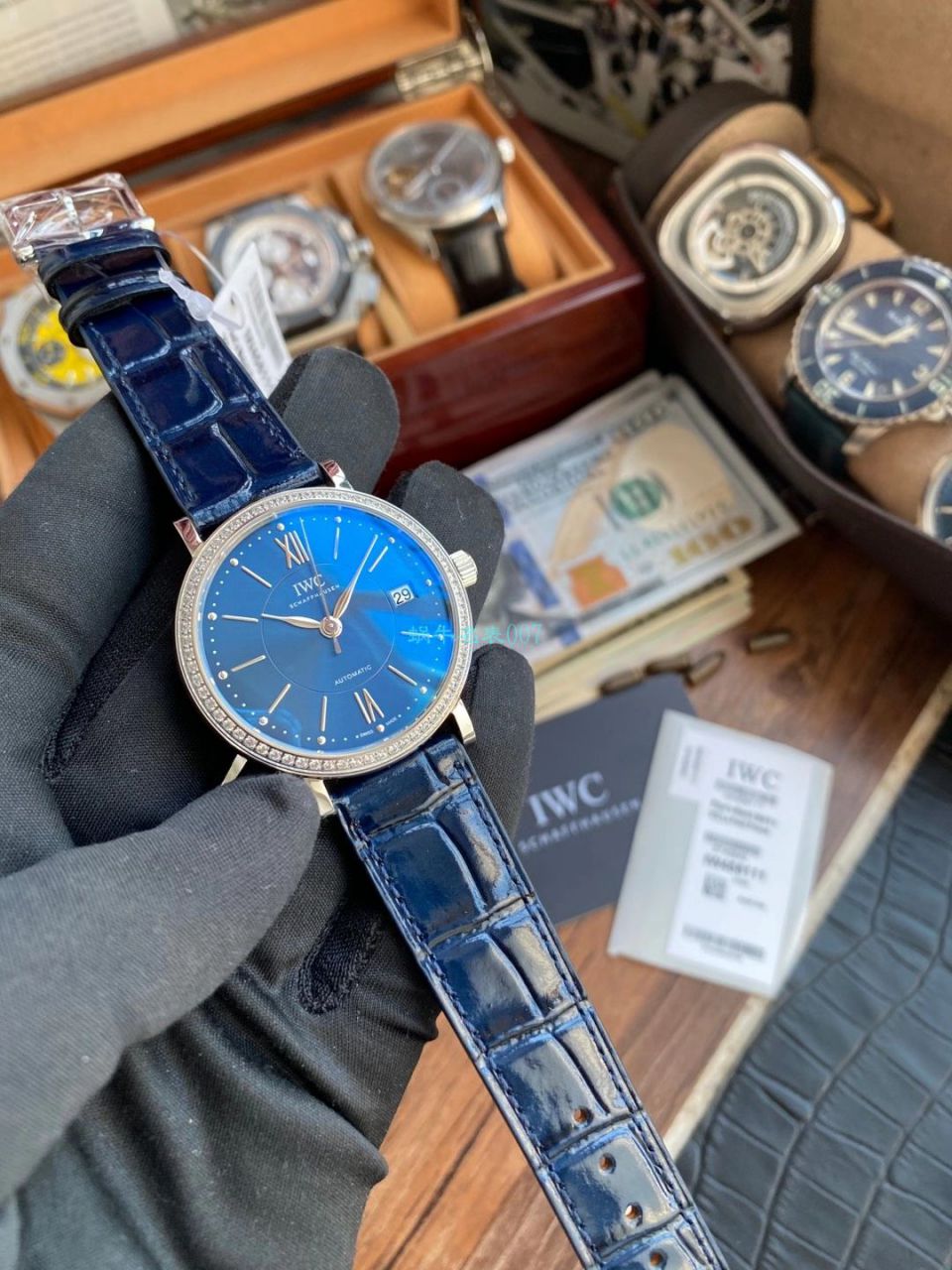 【视频评测万国哪家复刻表做的最好】V7厂IWC高仿万国柏涛菲诺女装IW458111腕表 / WG599