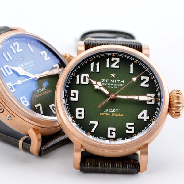 XF厂真力时卡其绿青铜大飞一比一高仿手表29.2430.679/63.I001腕表