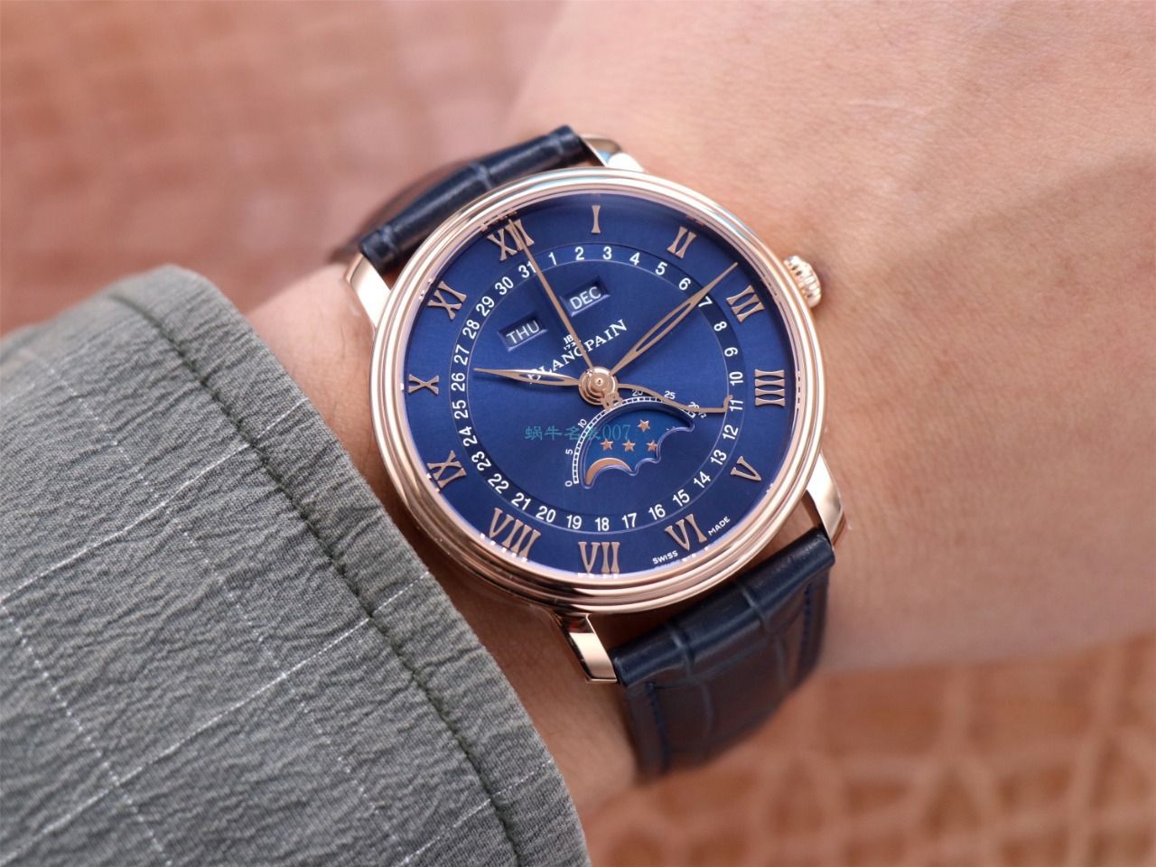 OM厂宝珀6654升级V3版1比1顶级高精仿手表6654-1529-55B腕表 / BP076