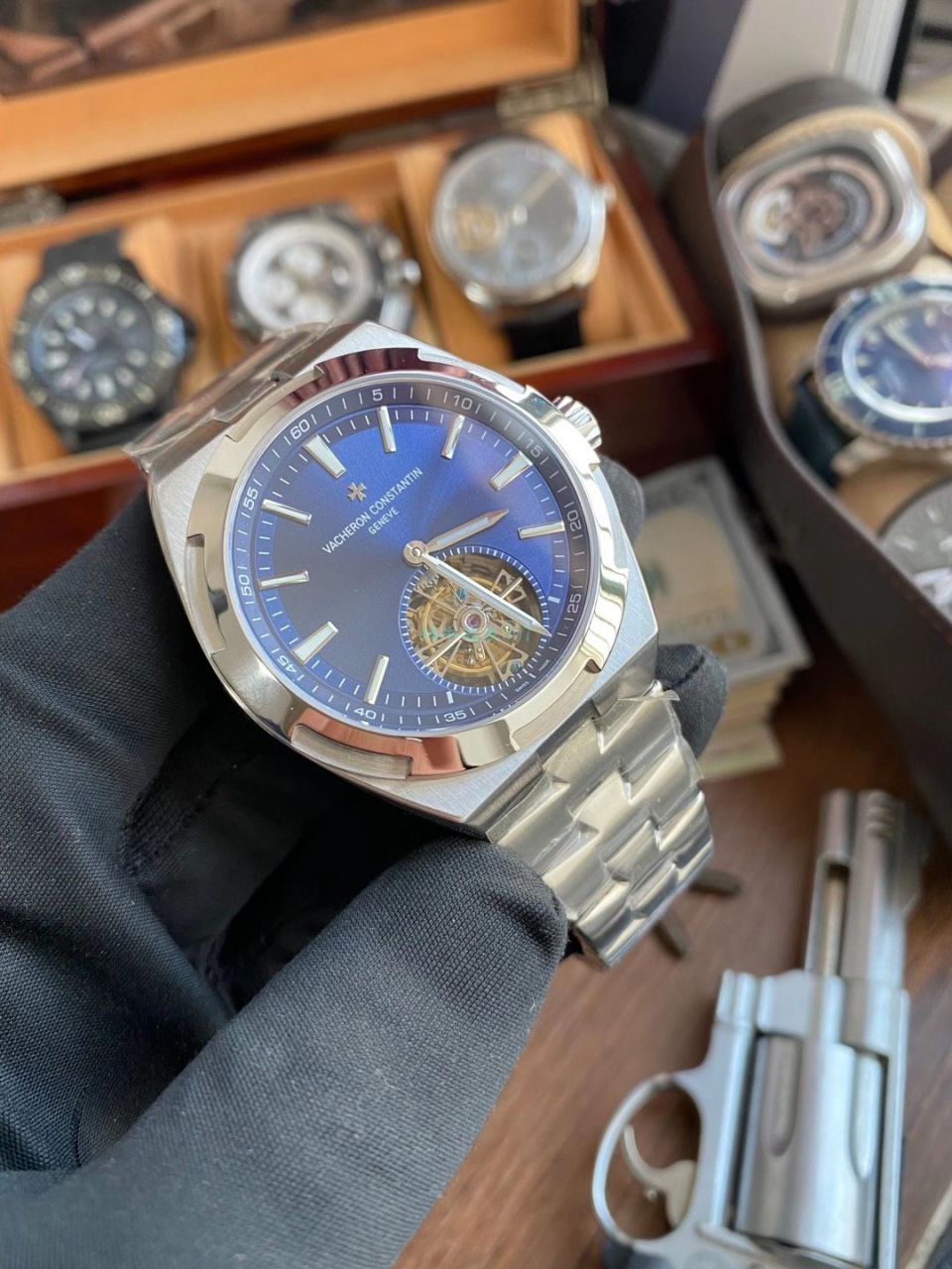 EUR厂江诗丹顿纵横四海陀飞轮高仿手表6000V/110A-B544腕表 / JS236