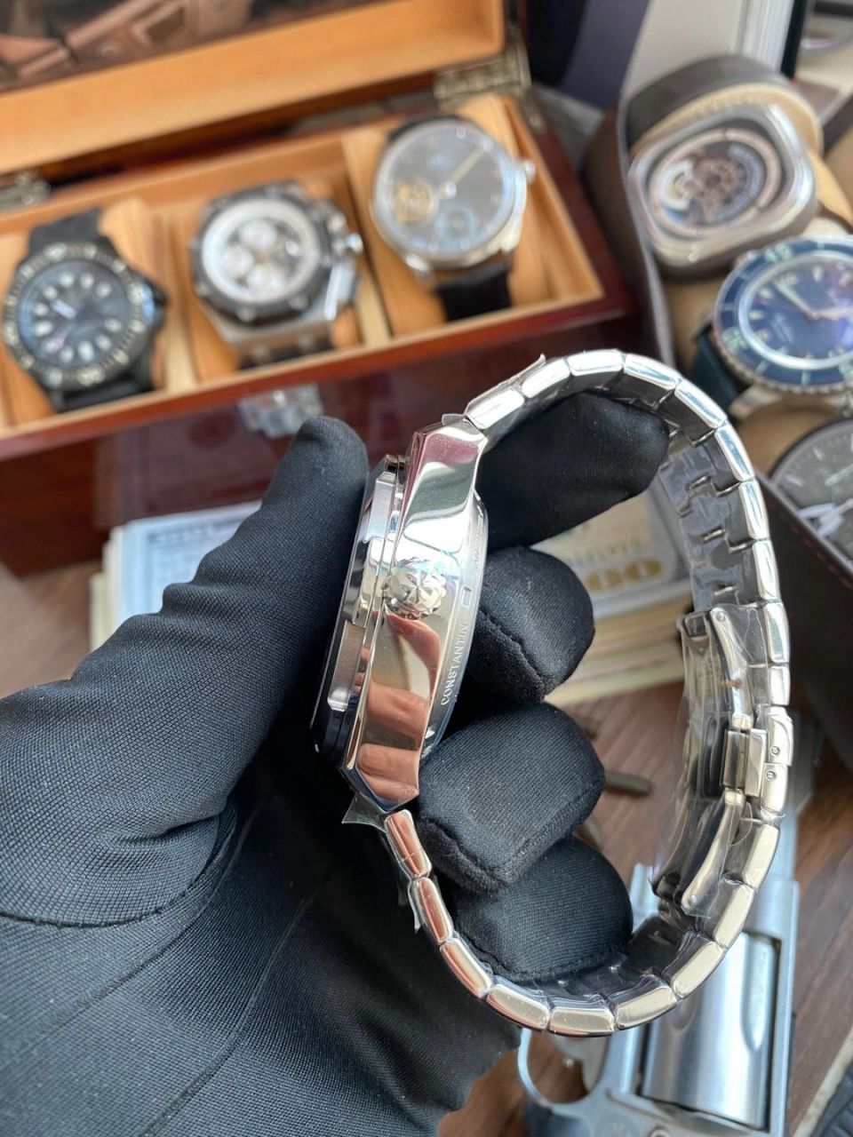 EUR厂江诗丹顿纵横四海陀飞轮高仿手表6000V/110A-B544腕表 / JS236