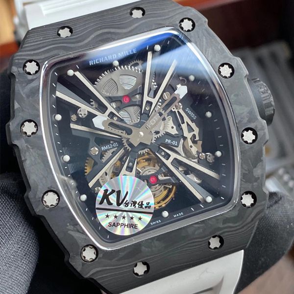 KV厂RICHARD MILLE 理查德米勒RM 12-01 限量陀飞轮一比一顶级复刻高仿手表