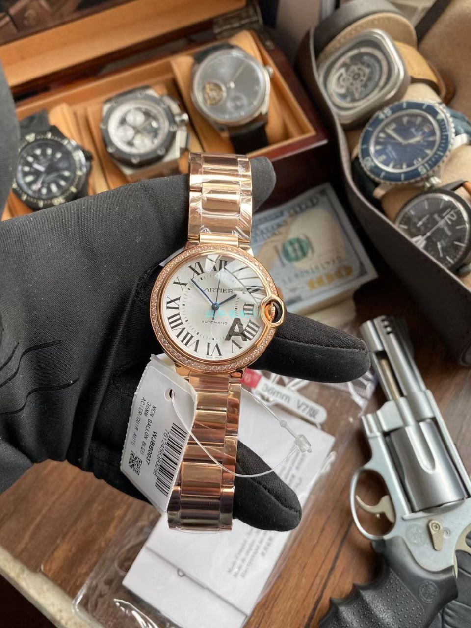 V6厂卡地亚蓝气球36毫米女装一比一顶级高精仿WJBB0037腕表 / K328