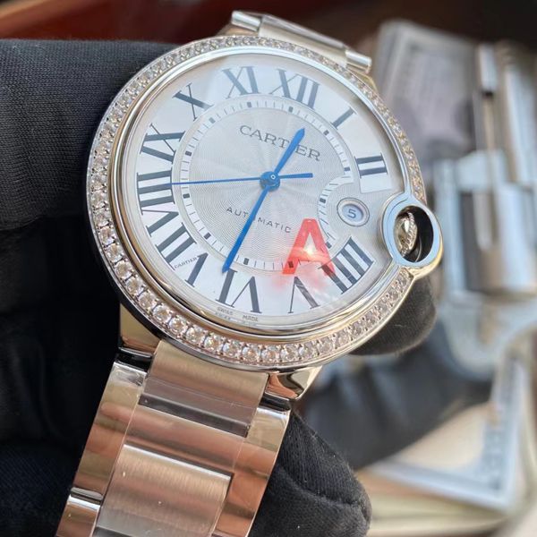V6厂卡地亚蓝气球42MM最新V8版本单圈钻顶级复刻高仿WE9009Z3手表