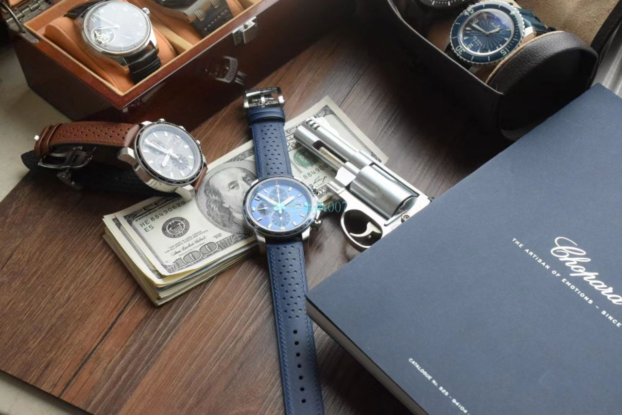 V7厂萧邦MILLE MIGLIA GTS AZZURRO 顶级复刻高仿168571-3007蓝面古董赛车主题腕表 / XB080