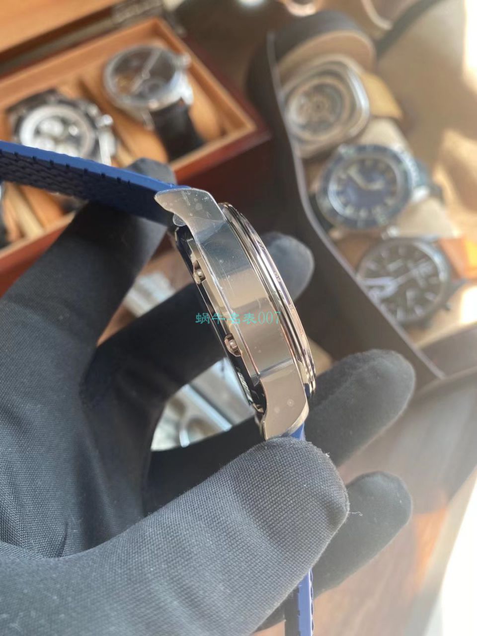 V7厂萧邦MILLE MIGLIA GTS AZZURRO 顶级复刻高仿168571-3007蓝面古董赛车主题腕表 / XB080