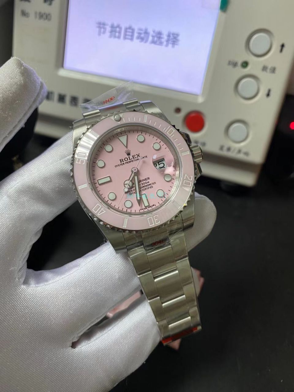 GM厂更新V2版本劳力士粉水鬼1比1高仿女士手表 / R719