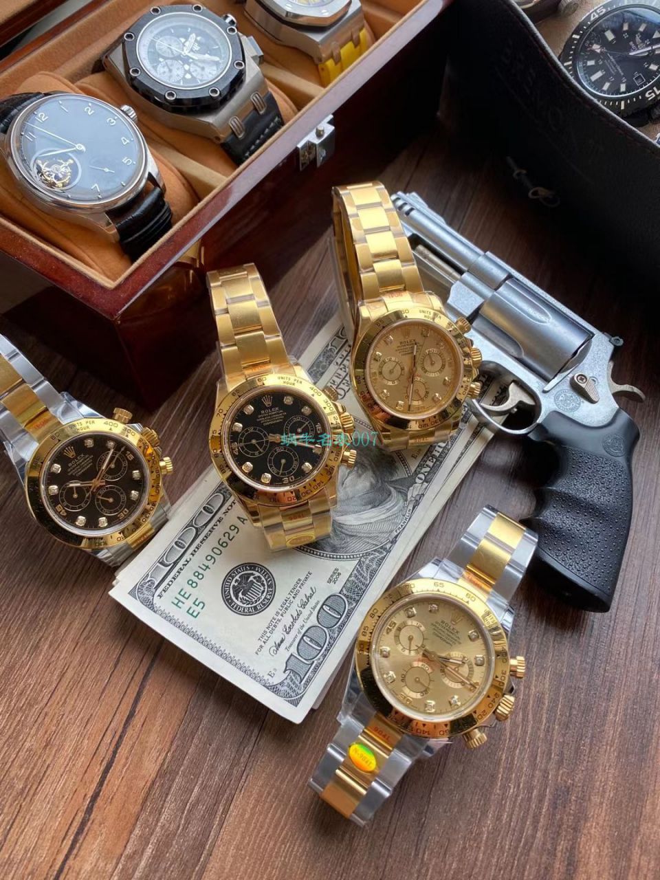 视频评测N厂劳力士超级4130迪通拿全金钻面超A高仿手表m116508-0008腕表 / R729
