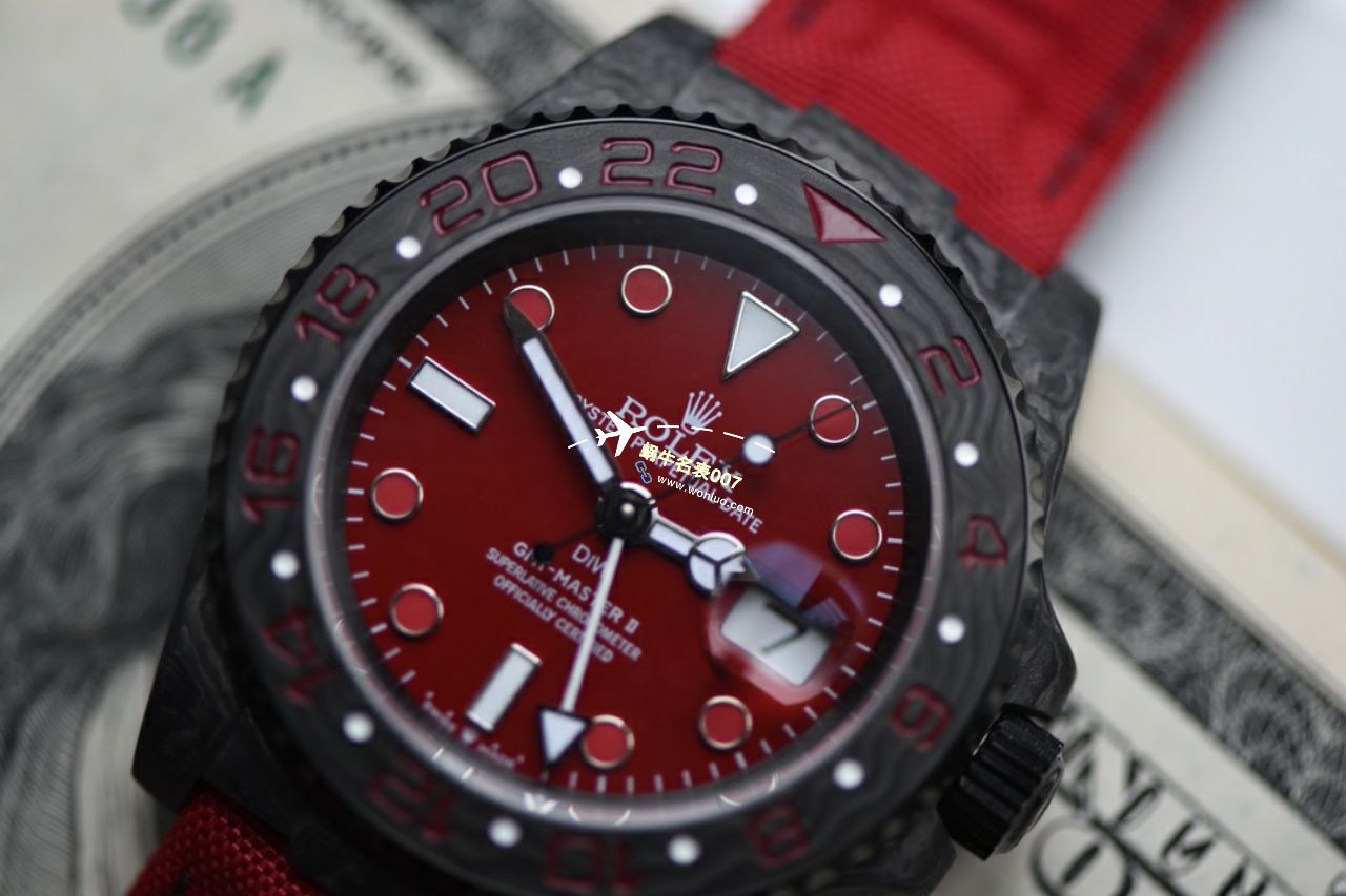 视频评测定制一比一高仿手表diw碳纤维劳力士格林尼治 / R760