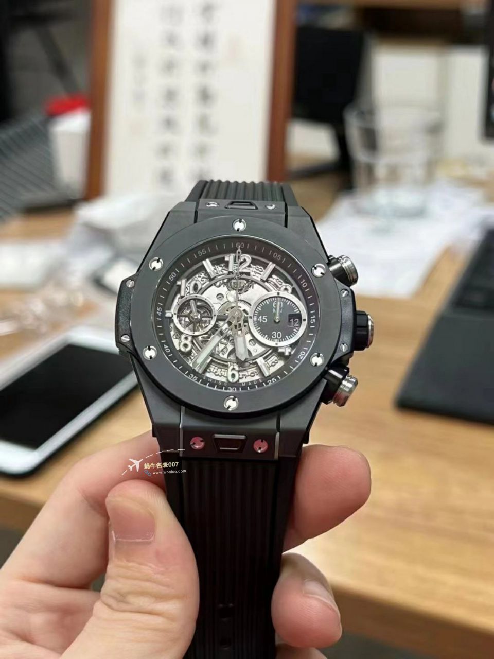 视频评测ZF顶级复刻高仿彩面陶瓷宇舶系列441.HX.1170.RX，441.CY.471Y.RX腕表 / YB121