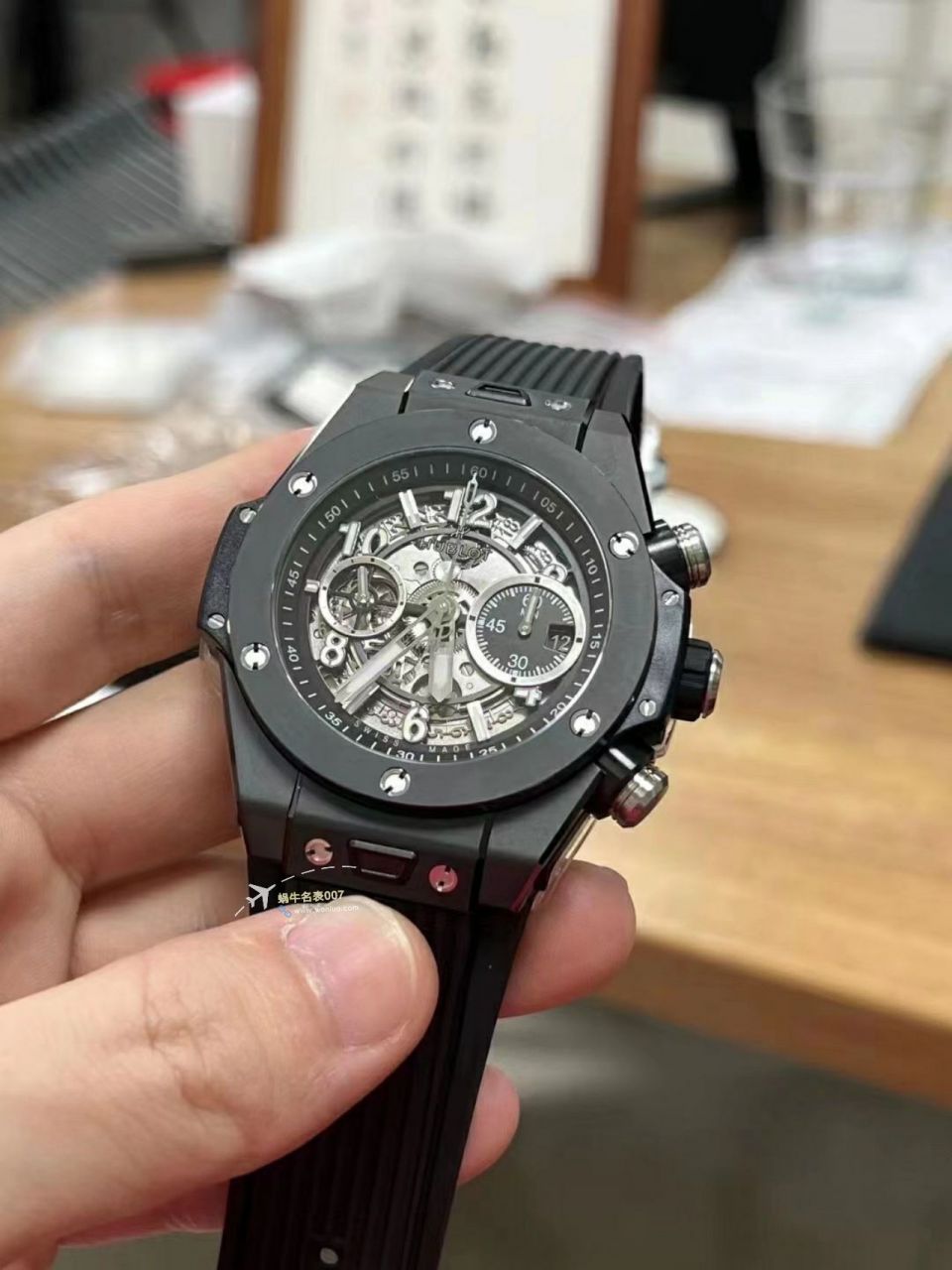 视频评测ZF顶级复刻高仿彩面陶瓷宇舶系列441.HX.1170.RX，441.CY.471Y.RX腕表 / YB121