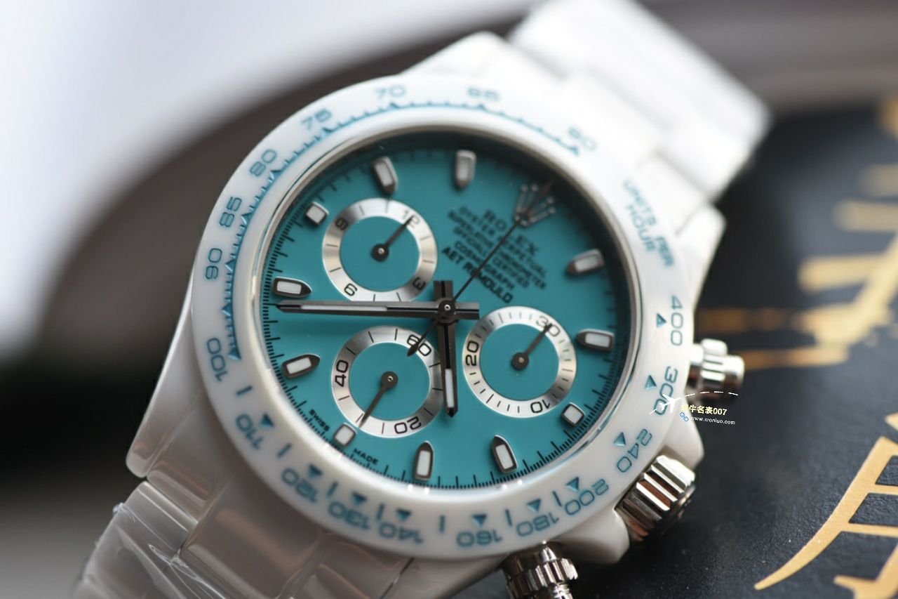 视频评测N厂劳力士迪通拿复刻高仿超级版本 4130一体机 AET特别改装版阿布扎比 / R761