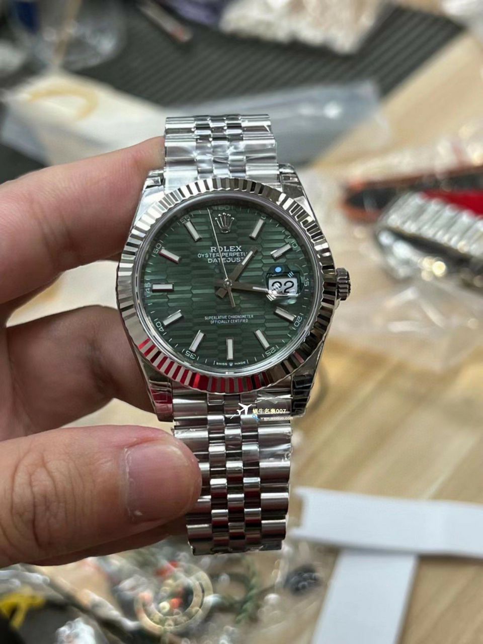 VS厂顶级复刻手表劳力士41日志型格子纹高仿m126334-0030，m126334-0031腕表 / R765
