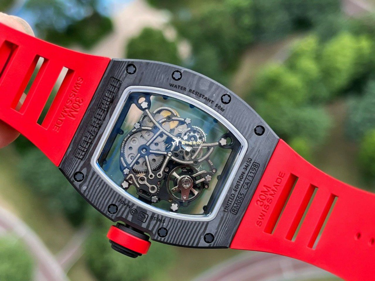 BBR厂一比一复刻高仿理查德米勒RM055一体机芯手表/六点位飞轮可转 / BBRRMO55