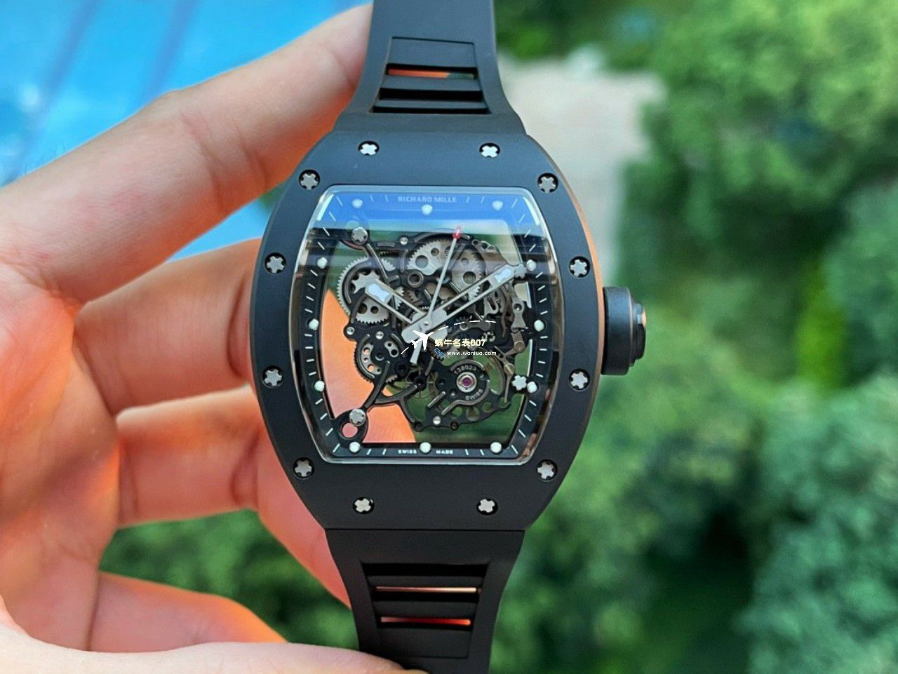 BBR厂一比一复刻高仿理查德米勒RM055一体机芯手表/六点位飞轮可转 / BBRRMO55