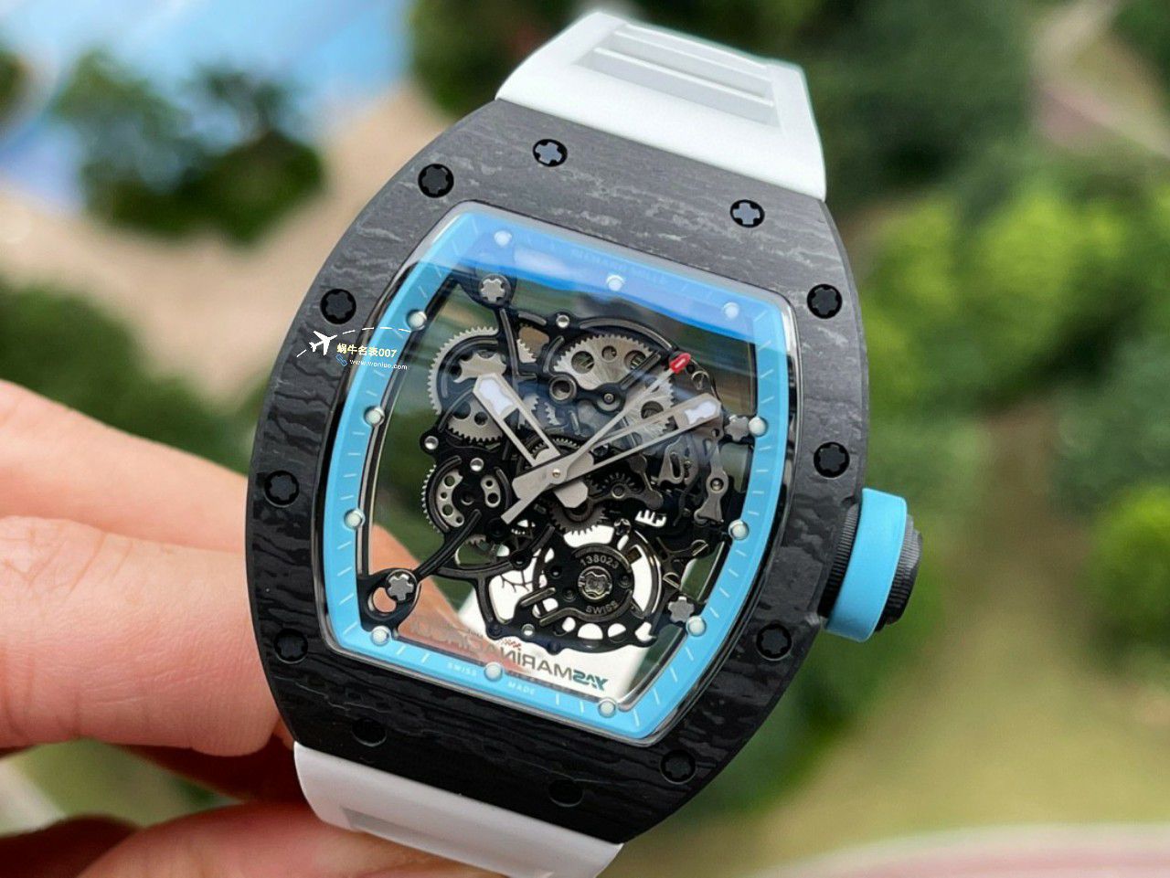 BBR厂一比一复刻高仿理查德米勒RM055一体机芯手表/六点位飞轮可转 / BBRRMO55