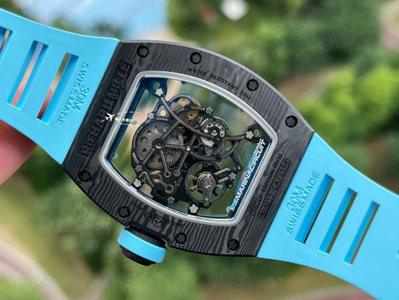 BBR厂一比一复刻高仿理查德米勒RM055一体机芯手表/六点位飞轮可转 / BBRRMO55