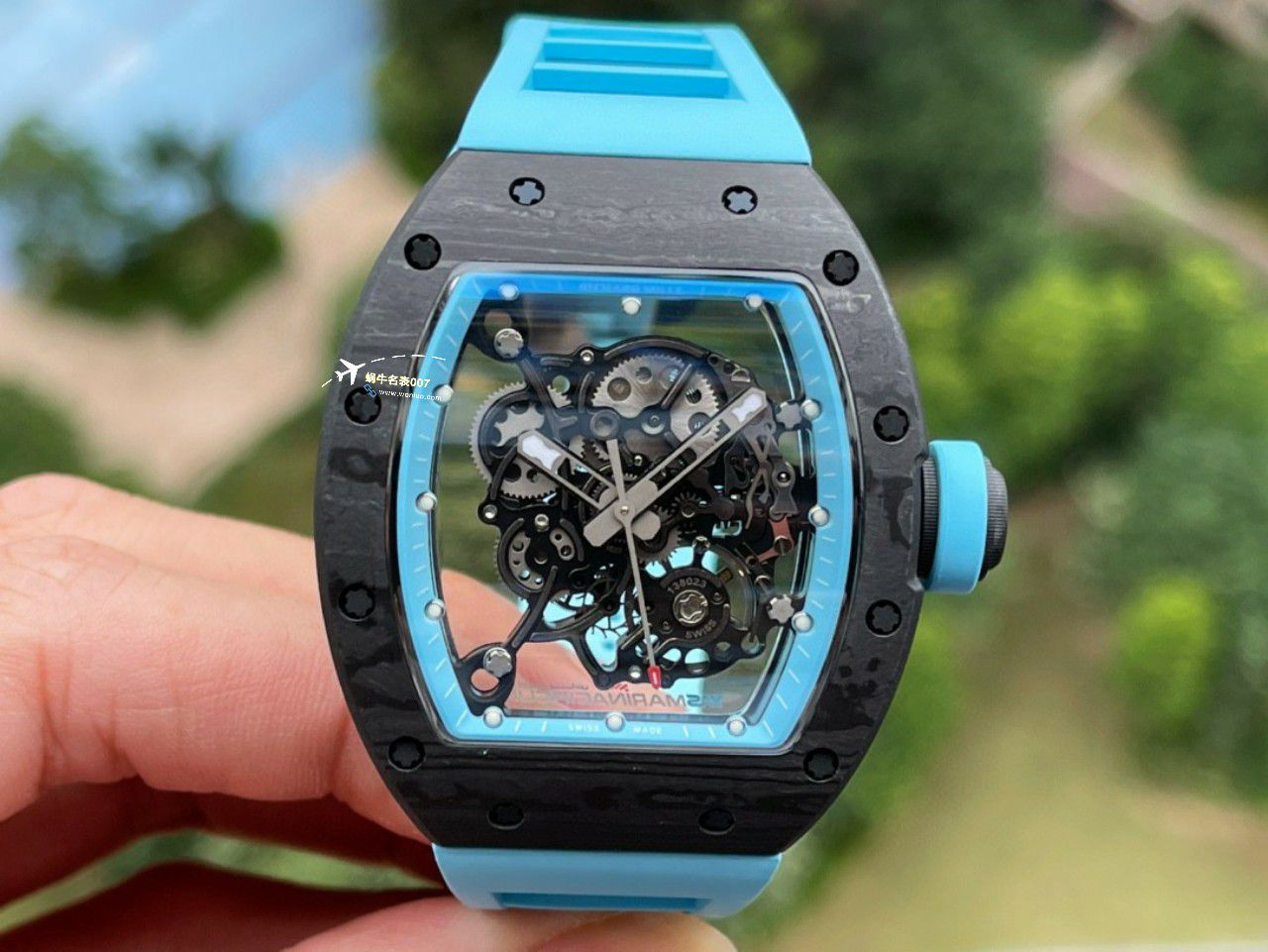 BBR厂一比一复刻高仿理查德米勒RM055一体机芯手表/六点位飞轮可转 / BBRRMO55