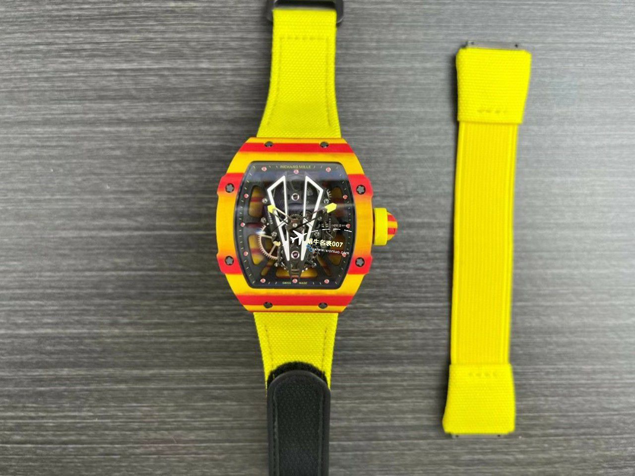 BBR厂一比一复刻理查德米勒西班牙公牛高仿RM27-03陀飞轮机芯NTPT碳纤维表壳手表 / BBRRM27-03
