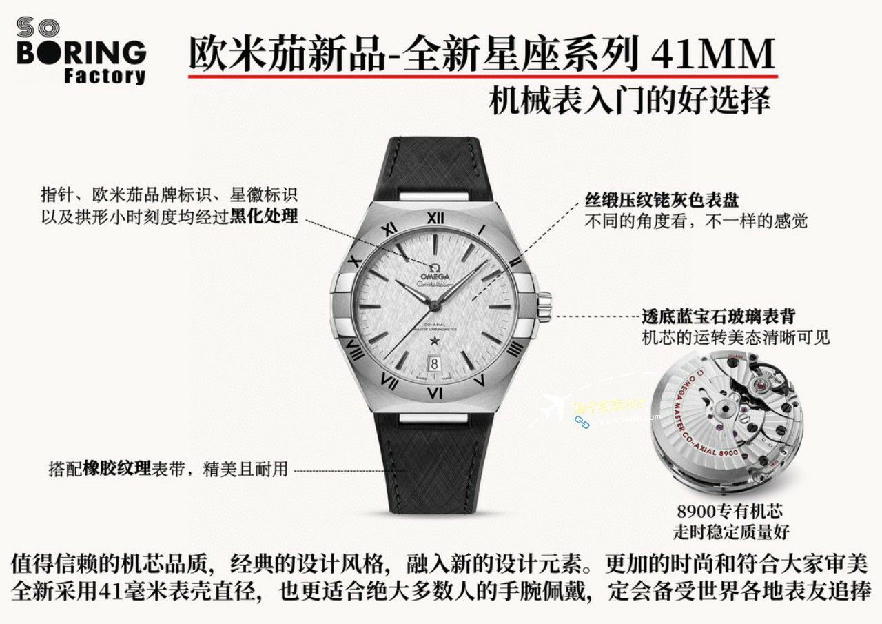 VS/SBF厂一比一顶级复刻高仿欧米茄第五代星座沙士灰131.33.41.21.06.001手表 / M779