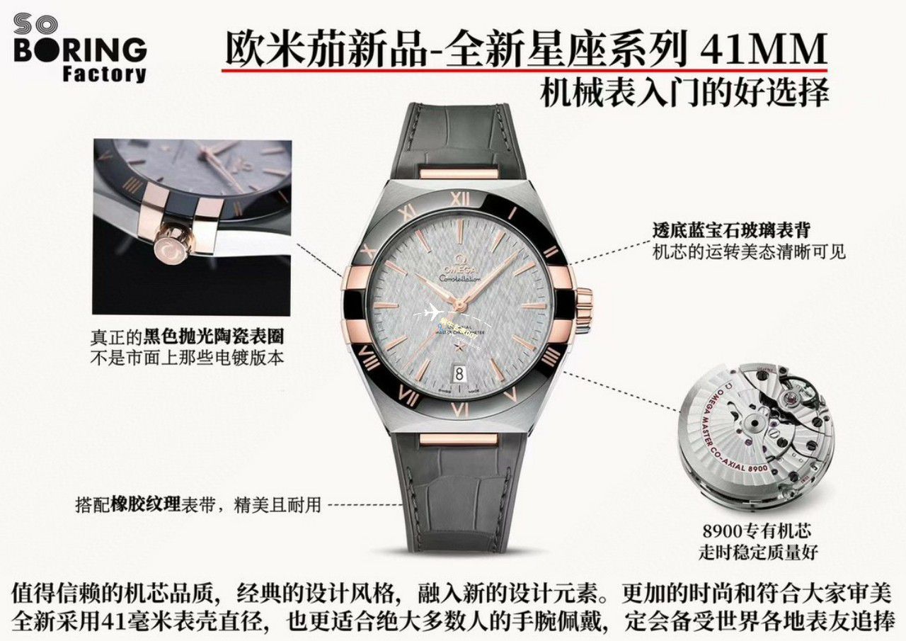 VS/SBF厂一比一顶级复刻高仿欧米茄第五代星座沙士灰131.33.41.21.06.001手表 / M779