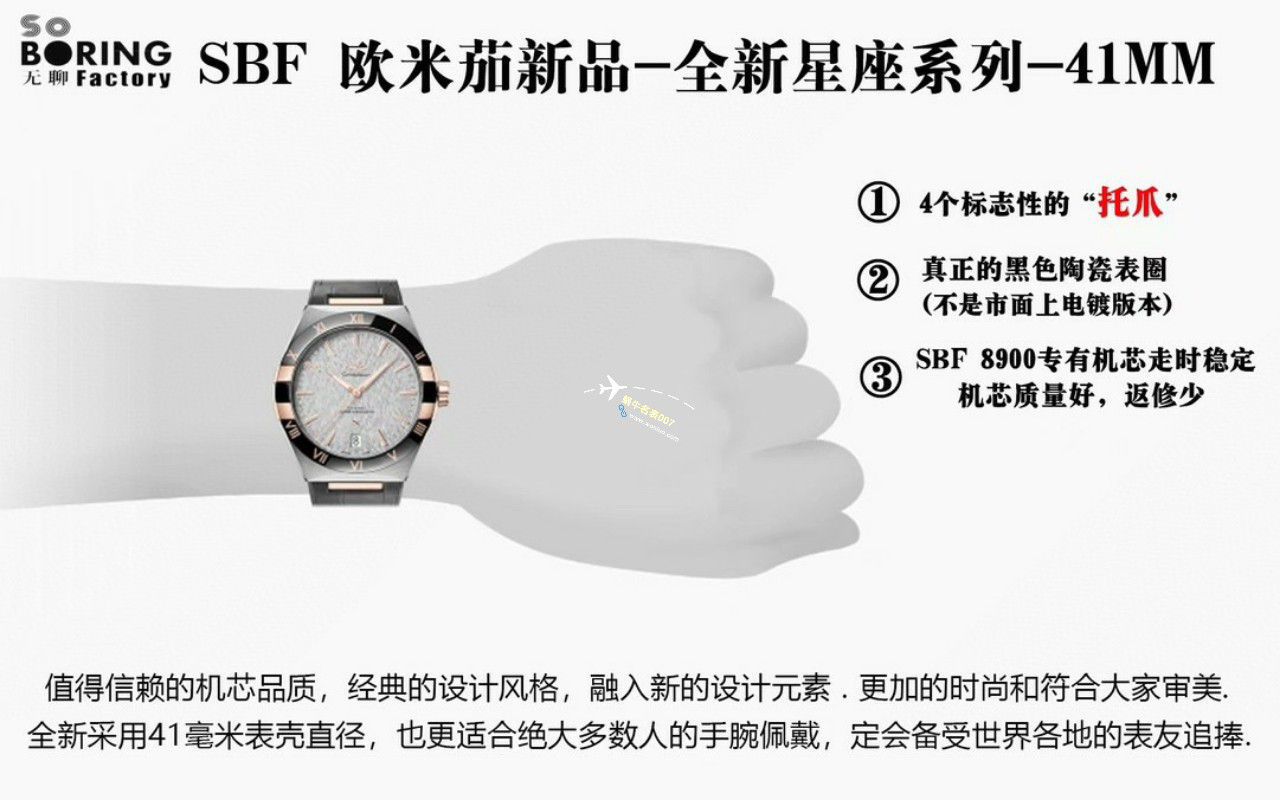 VS/SBF厂一比一顶级复刻高仿欧米茄第五代星座沙士灰131.33.41.21.06.001手表 / M779