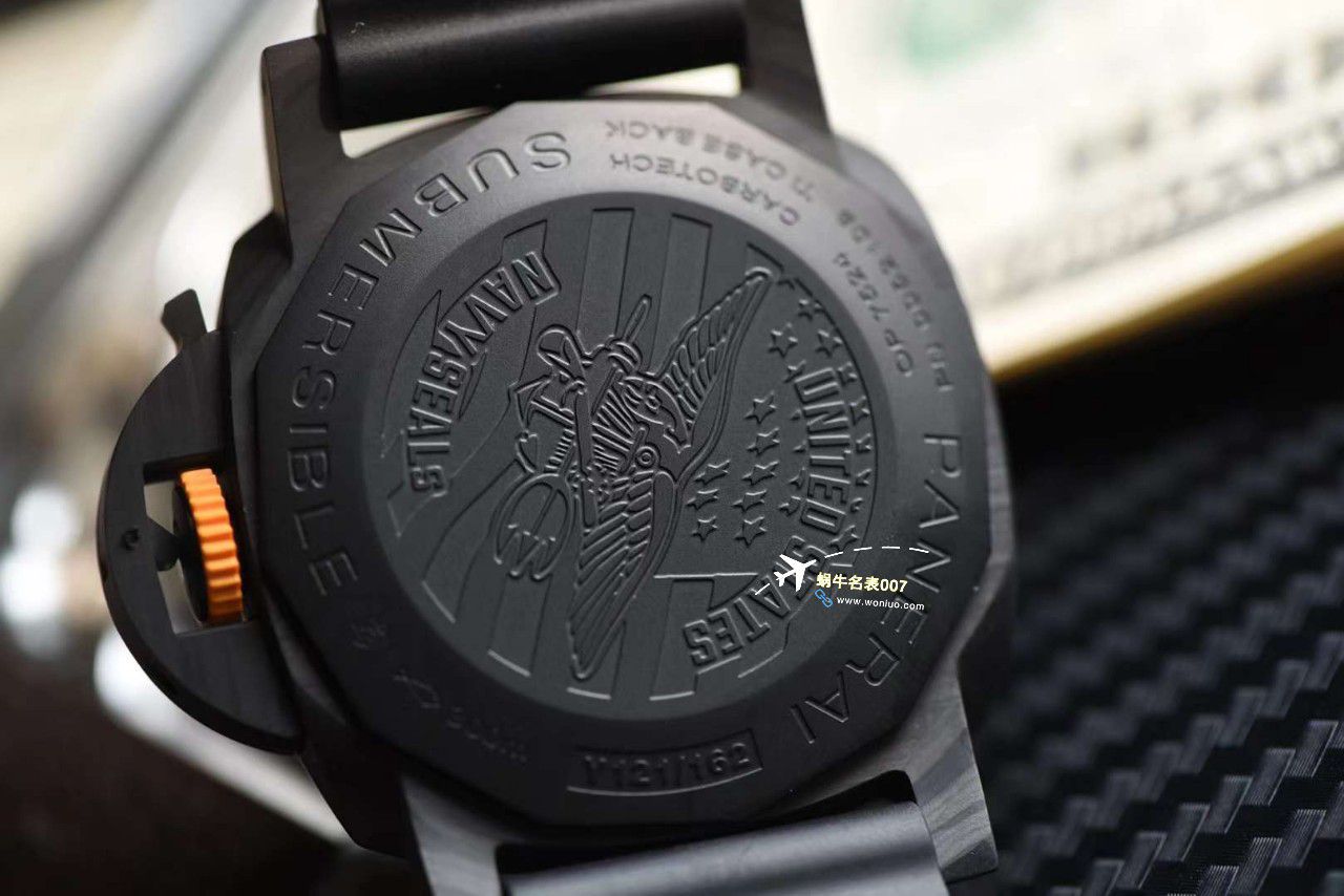 VS厂一比一顶级复刻高仿手表沛纳海PAM01324、PAM1324全碳纤维 / VSPAM01324