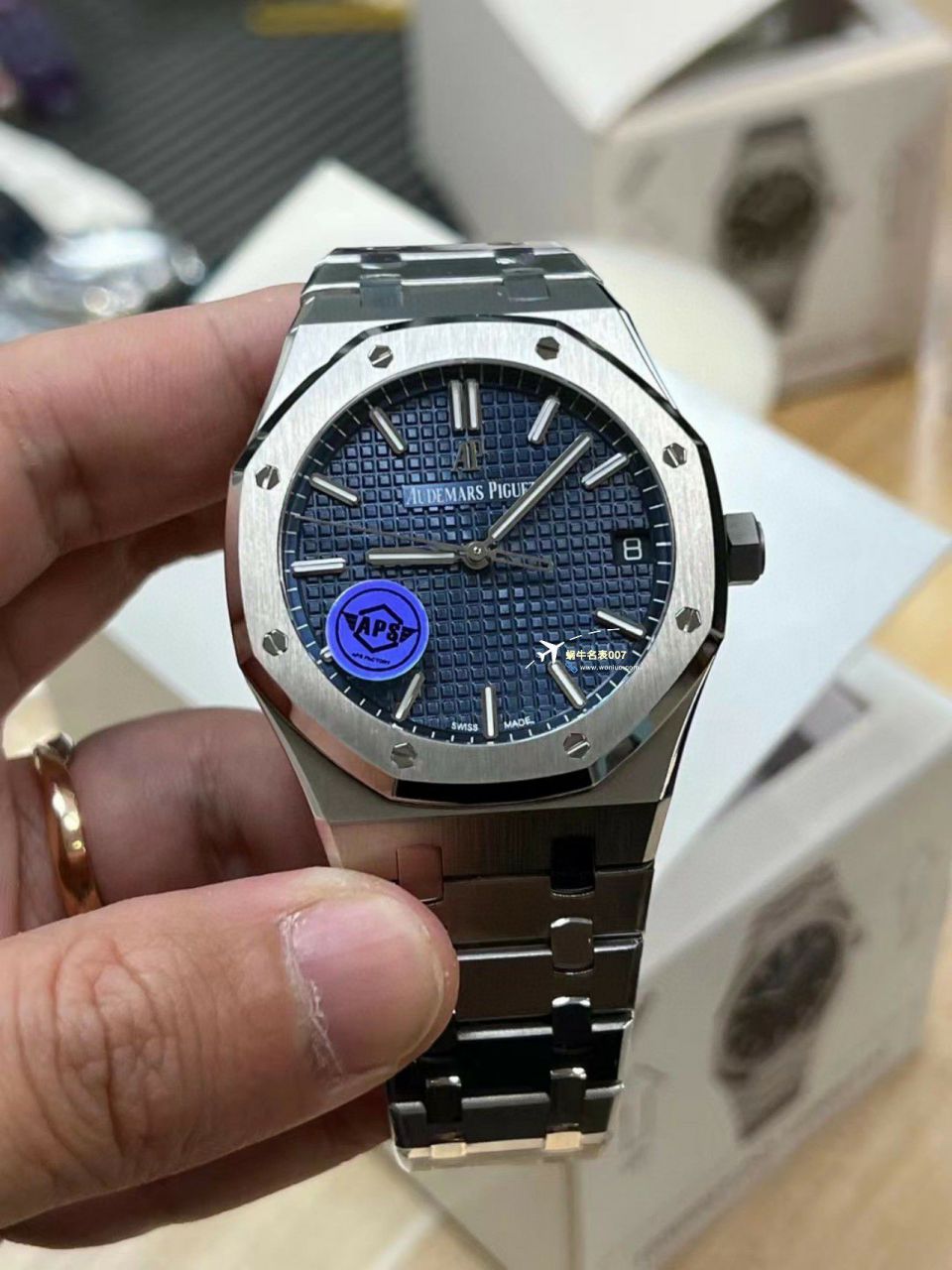 视频评测APS厂爱彼皇家橡树系列复刻高仿手表15500OR.OO.1220OR.01，15500OR.OO.D002CR.01，15500ST.OO.1220ST.03腕表 / AP233