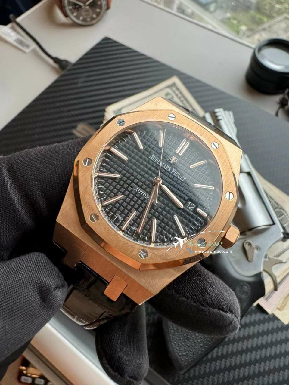 视频评测APS配重版本爱彼皇家橡树最好的复刻手表15400OR.OO.D002CR.01，15400OR.OO.D088CR.01腕表 / AP277