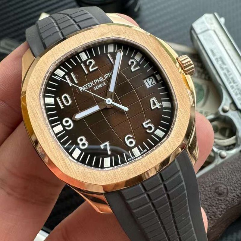 视频评测3K百达翡丽AQUANAUT一比一复刻高仿金手雷5167R-001腕表