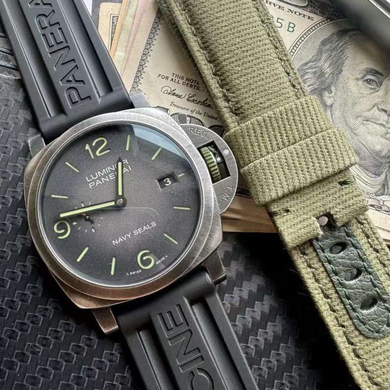 视频评测VS厂沛纳海复古设计Pam1412 一比一复刻高仿手表