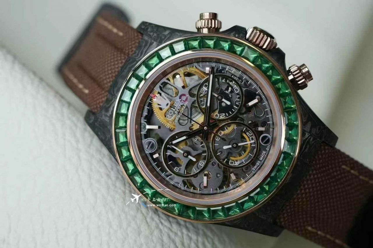 DiW 打造 Rolex Daytona 全新定制款复刻高仿 冰川蓝 沙漠绿洲4130迪通拿手表 / R902