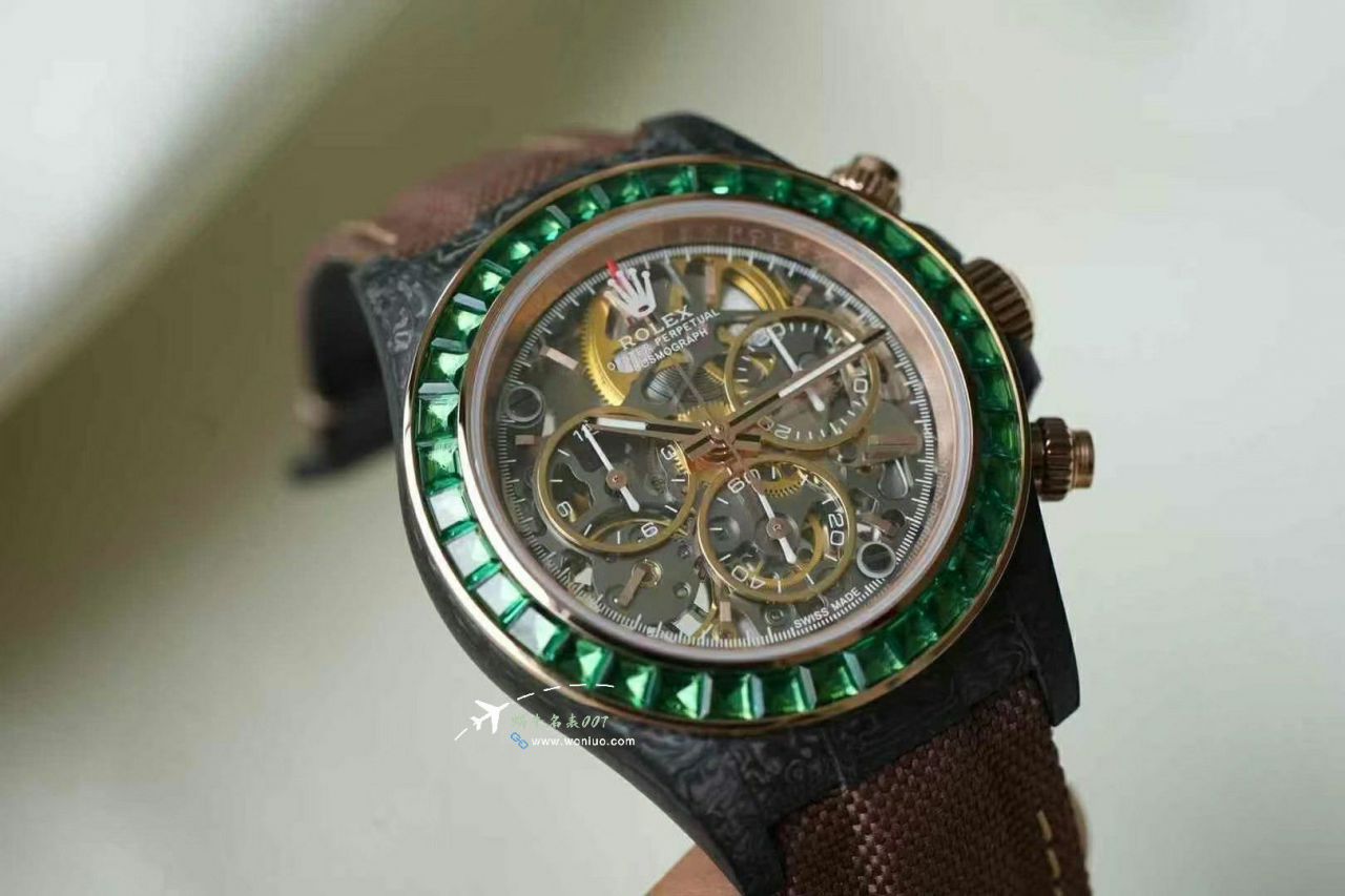 DiW 打造 Rolex Daytona 全新定制款复刻高仿 冰川蓝 沙漠绿洲4130迪通拿手表 / R902