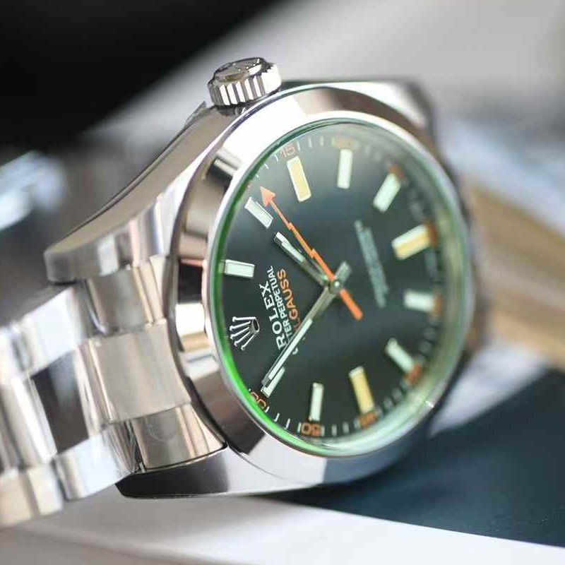 vs劳力士闪电格磁型复刻高仿绿玻璃m116400gv-0001黑盘腕表