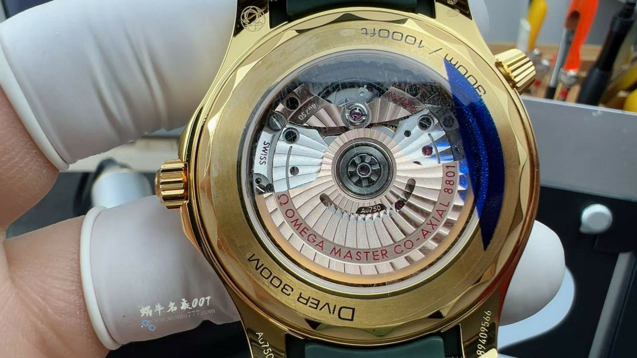 VS欧米茄海马300米青草绿广州复刻手表210.62.42.20.10.001腕表 / VS822