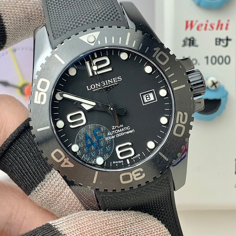 AF浪琴康卡斯43mm陶瓷复刻手表L3.784.4.56.9腕表