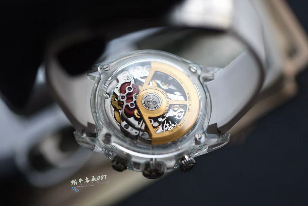视频评测高阶定制版全透明水晶壳超级镂空4130劳力士迪通拿手表 / R982